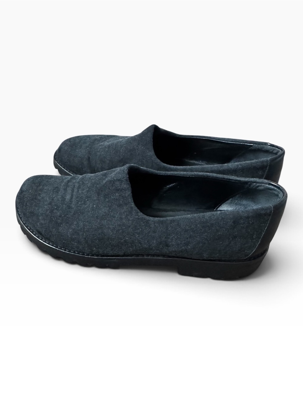 Donald J Pliner Gray Wool Blend Chunky Sole Sneaker Loafers